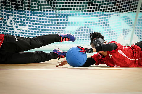 2024 Paris Paralympics: Women's quarterfinal 3 round Goalball game